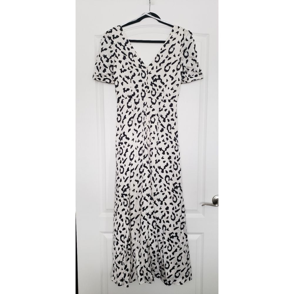 Self Portrait Leopard-Print Twisted Maxi Dress Sz 6 Formal ASO Dynasty Formal - Picture 7 of 13